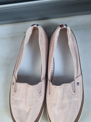 Tommy Hilfiger canvas shoes used, pink, size 36