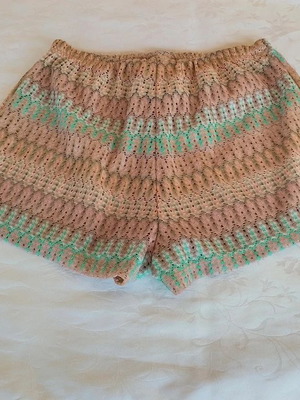 Sugarfree Beach Shorts semitransparent, size M, pastel colors