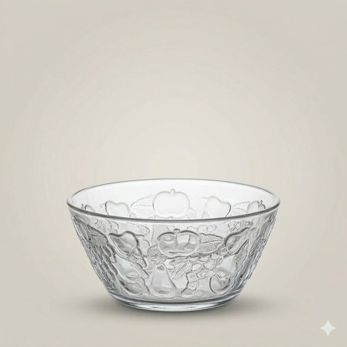 Glass bowls new, set of 6, with unique design