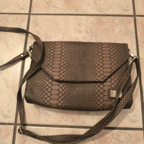 Crossbody bag brown like new with pattern