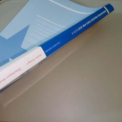 Burlington Practice Tests for Michigan ECCE Book 4 Teacher's Book like new