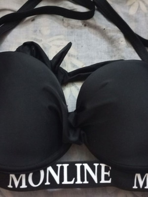 Swimsuit like new, size L, black and white