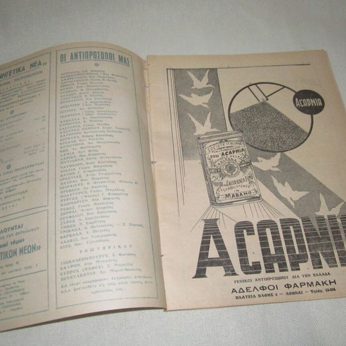 Kynigetika Nea Issue 300 August 1956 used