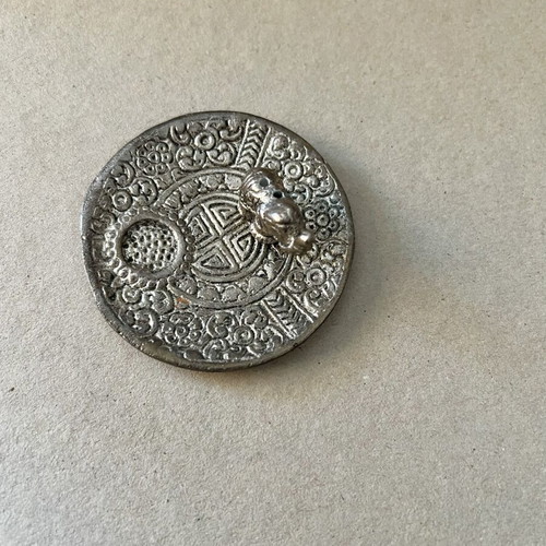 Metallic Elephant Incense Holder like new with lotus design