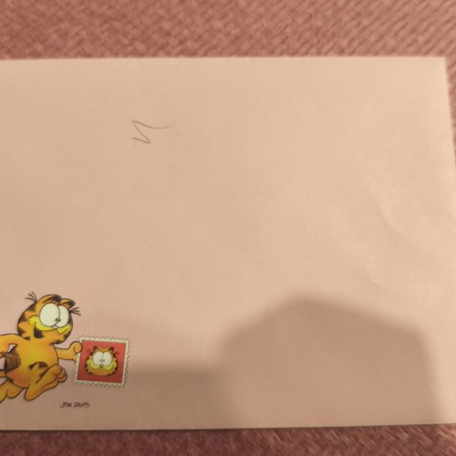 Garfield letter envelope used