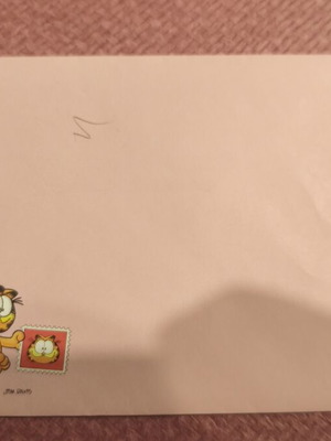 Garfield letter envelope used