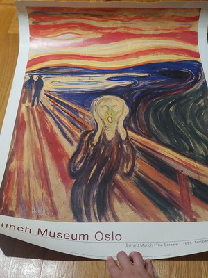 Αφίσα πίνακα Η Κραυγή του Edvard Munch μεταχειρισμένη