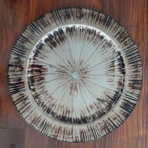 Glass Serving Platter 33 Centimeters New