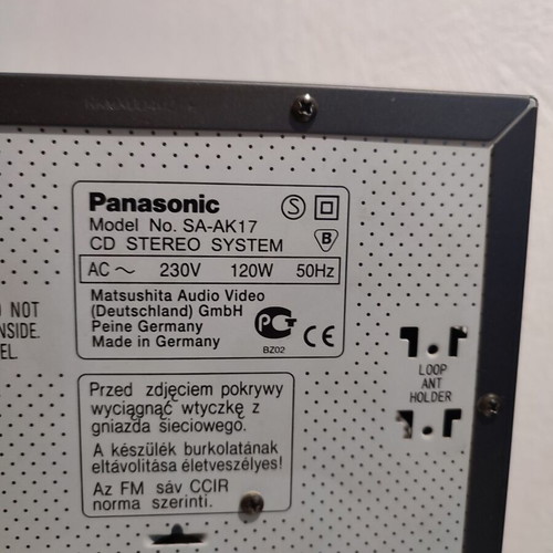 Hi-Fi Panasonic SA-AK17 μεταχειρισμένο στερεοφωνικό χωρίς χειριστήριο