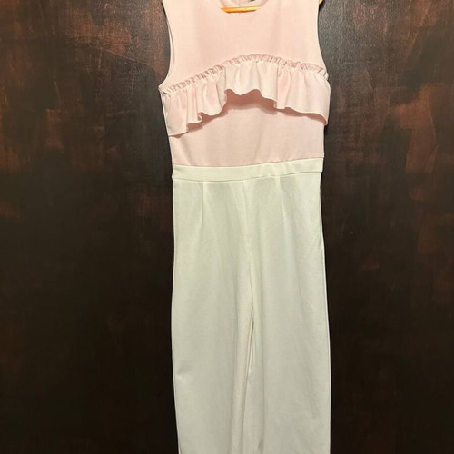 Terranova Kids jumpsuit for girl 10–11 years like new, pink and white