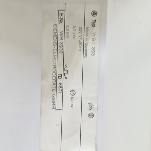 Siemens WB 393 Ironing Cylinder like new