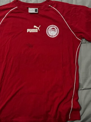 Olympia Puma track shirt used with autographs