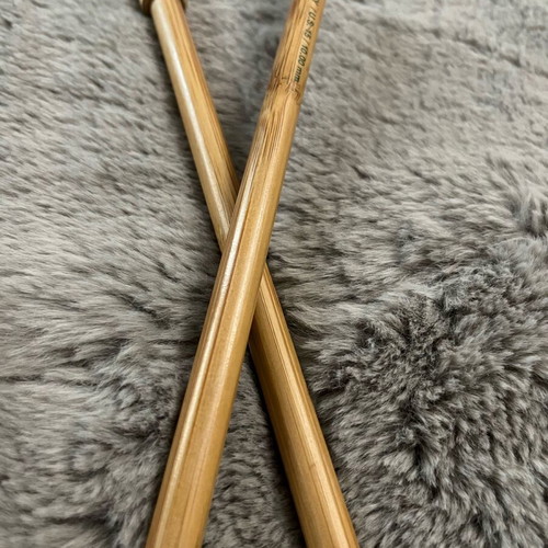 Pony wooden knitting needles used