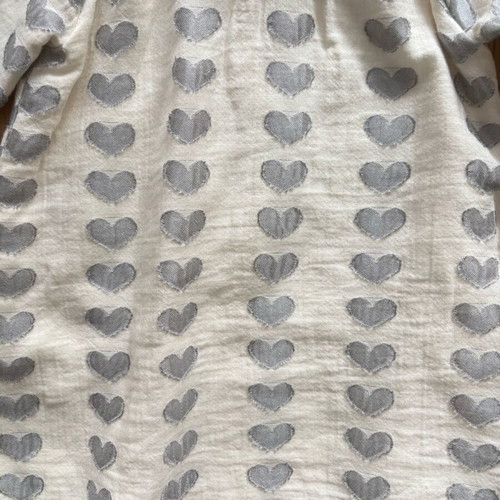 Yell-oh cotton long dress with lining like new, size 6-9 months