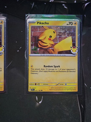 Pikachu TEF 051 Pokemon Day Cosmos Holo card like new