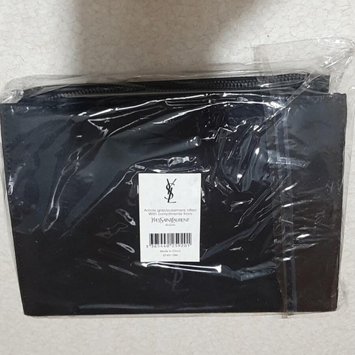 Yves Saint Laurent toiletry bag with multiple compartments and mirror, brand new