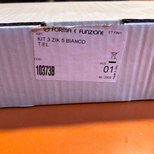 Forma e Funzione Zik 5 recessed halogen spot set of 3, new, white