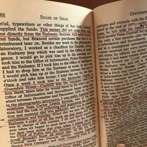 State of Siege book used, vintage political 1973