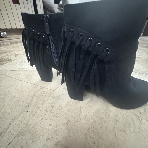 Blue ankle boots like new, size 38