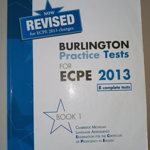 Revised Burlington Practice Tests for ECPE Book 1 like new