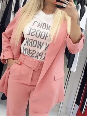 Pink suit set like new medium