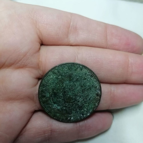 Dos Centavos Argentina 1891 coin used