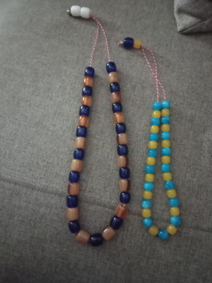 Komboloi set like new with plastic beads