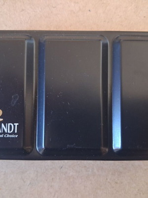 Rembrandt metal watercolor case like new with 11 used half pans
