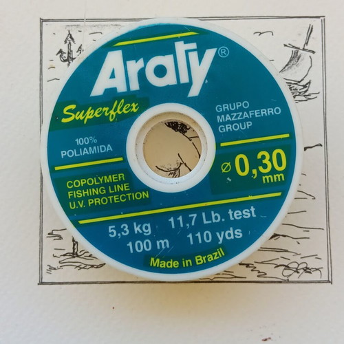Araty Superflex copolymer fishing line 0.30 mm, 100 m