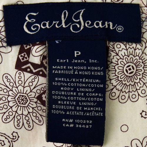 Women’s Earl Jeans beige jacket used, size P