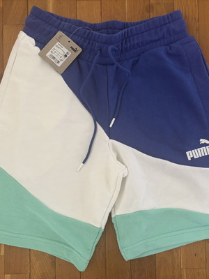 Puma Power Cat Shorts white, size S