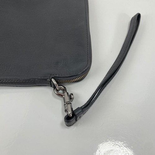 Dolce & Gabbana men leather clutch used, gray
