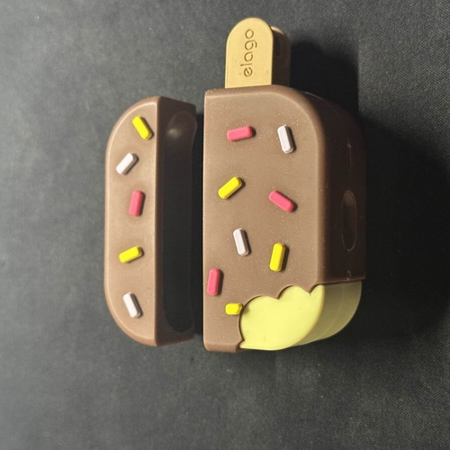 Elago Ice Cream silicone case in brown for Apple AirPods Pro like new