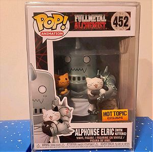 Funko Pop Animation Fullmetal alchemist #452 Alphonse Elric with Kittens Hot Topic exclusive