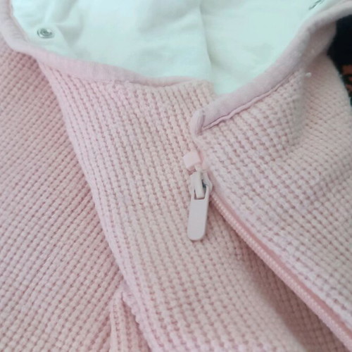 Baby girl sleeping bag pink used up to 74 cm with detachable sleeves
