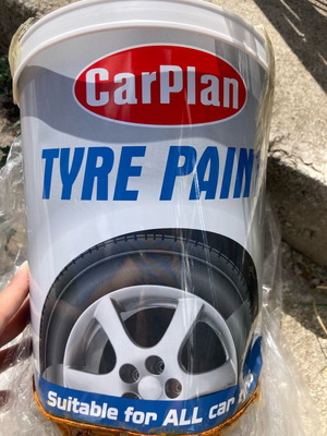 Tyre paint new 5 kg for tires and plastic fenders