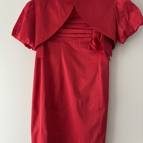 Women's red dress with bolero, size S