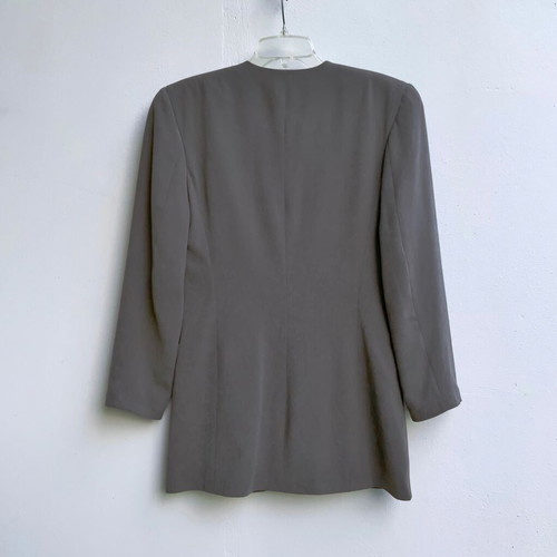 Kiara collarless blazer gray size S like new