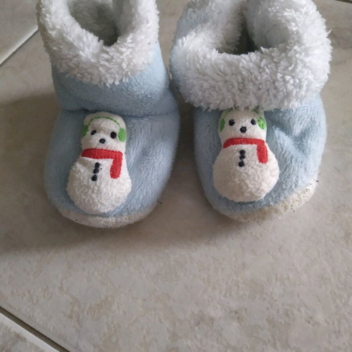 Baby Xmas sock slippers 12cm like new