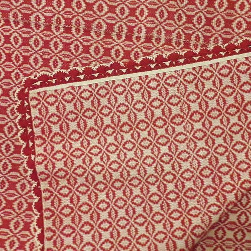 Woven loom blanket red all-wool new