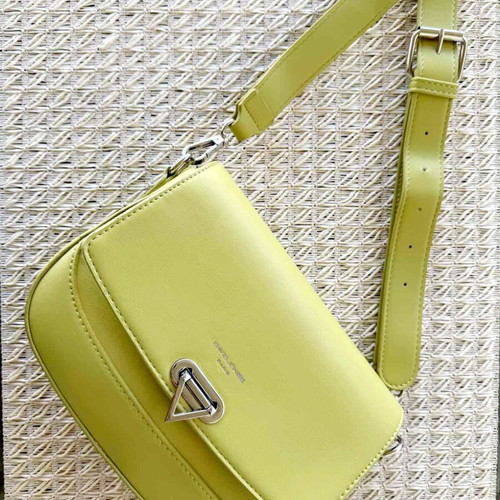 David Jones Paris crossbody bag new lime color