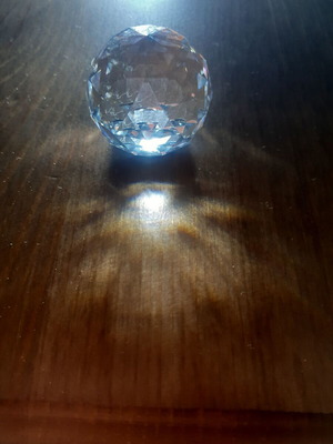Crystal decorative sphere like new