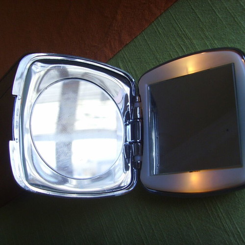 Vintage women's mirror with light new