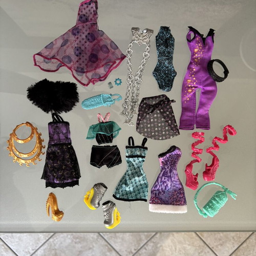 Monster High bundle with clothes, shoes and accessories used