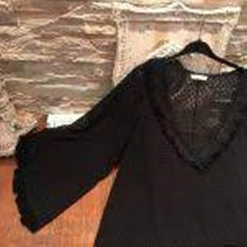 CKontova black mini tunic dress beachwear like new