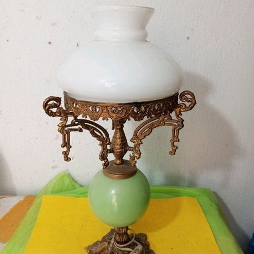 Lamp old used, height 65 cm, functional