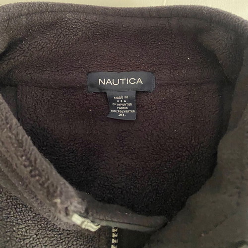 Nautica men's fleece sweatshirt used, black, size XL