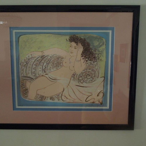 Silk Screen Print by G. Stathopoulos like new, 78 x 92 cm