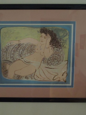 Silk Screen Print by G. Stathopoulos like new, 78 x 92 cm