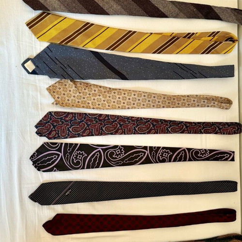 Vintage ties used, pack of 14 pieces